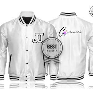PalaceFW22 SSatin Varsity Jacket 'White Buy White Satin Jacket