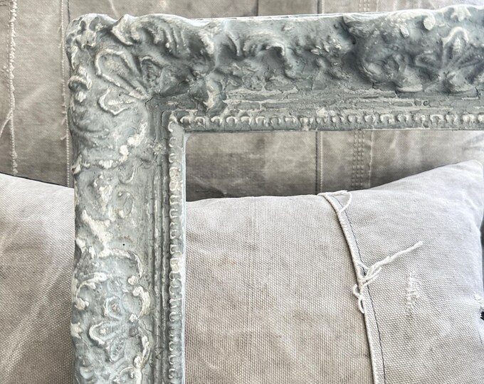 Blue, Gray and White Altered Frame, Handcrafted Upcycled Painted ...