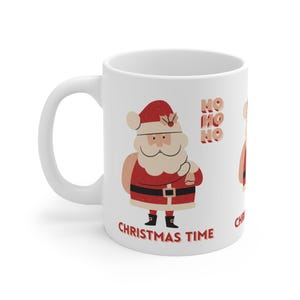 Weihnachtsbecher 11 Unzen, Urlaub Kaffeetasse, Festliche Teetasse, Weihnachts-Trinkgeschirr, Winter Heiße Kakaotasse