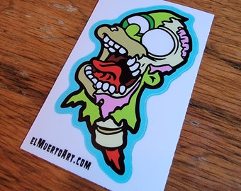 Zombie Dad laminated vinyl sticker