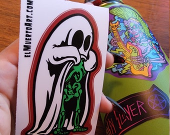 Flasher Ghost laminated vinyl sticker