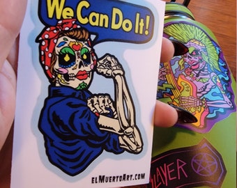 We Can Do It laminated vinyl sticker