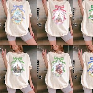 Coquette Bows Walt Disneyworld Shirts, Hollywood Studio Shirt, Disney Epcot Shirt, Animal Kingdom Shirt, Disney Princess Castle Tee