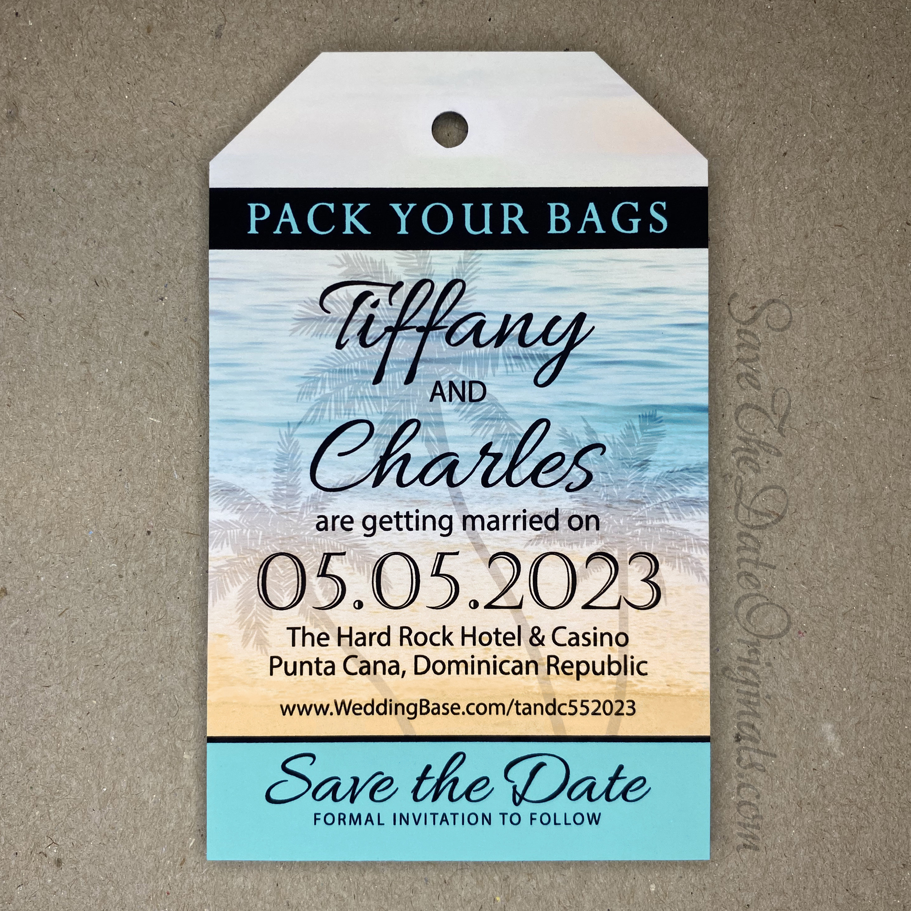 Beach Luggage Tag Magnets