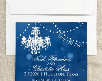 Elegant Vibe Wedding Save the Date Magnets
