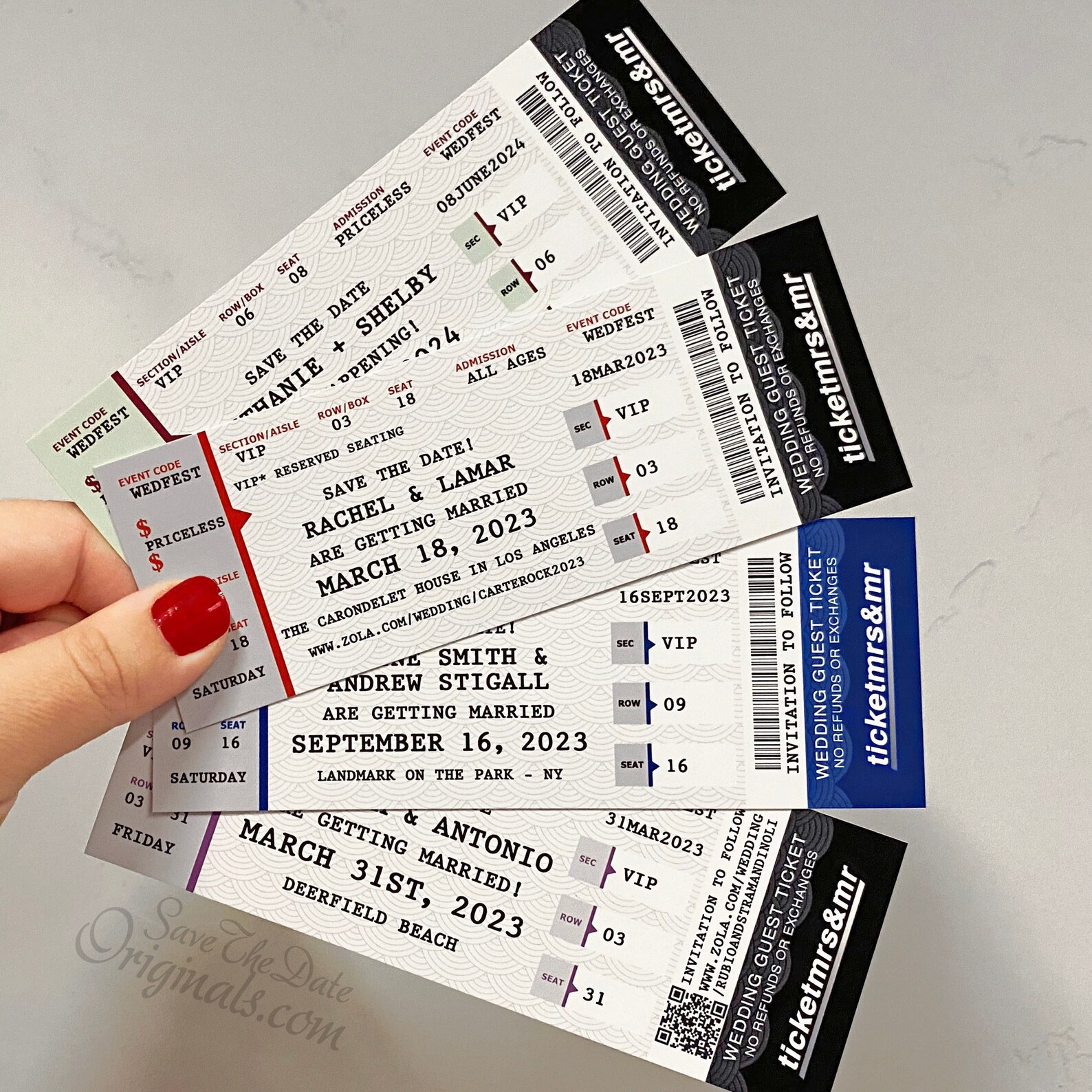 Save The Date Concert Ticket - stc2v2t