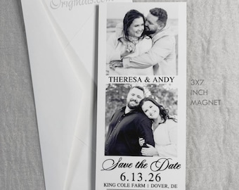 Photo Booth Save the Date Magnet Design
