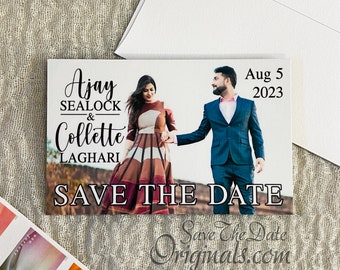 Cheap & Easy Photo Wedding Save the Date Magnets