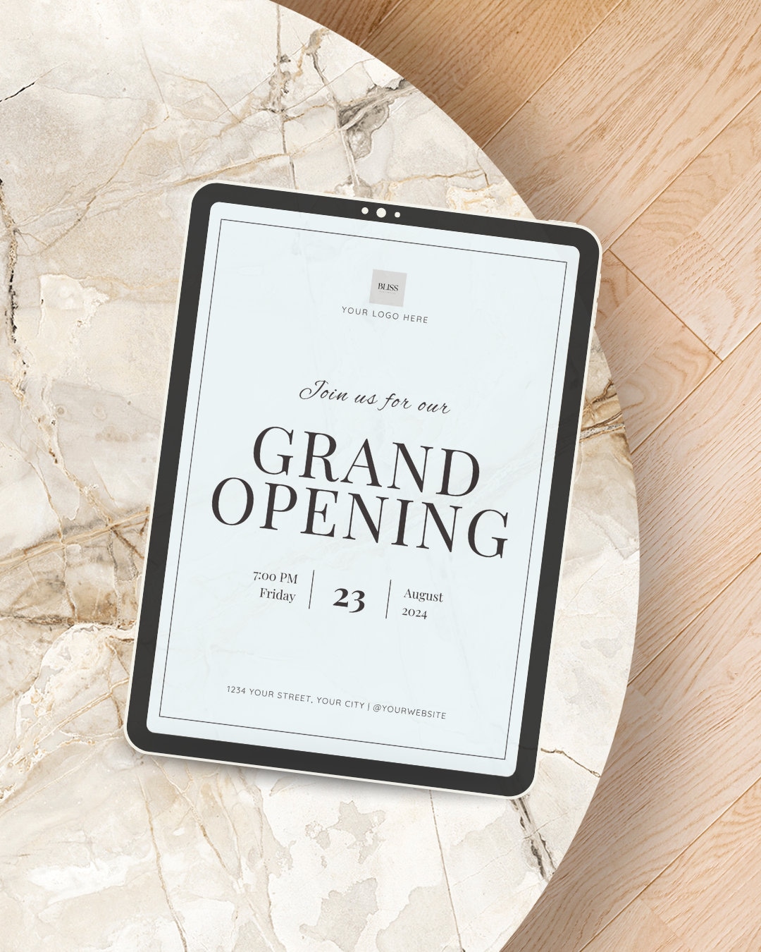 Editable Digital Event Invitation Print or Send: Grand Opening - Etsy