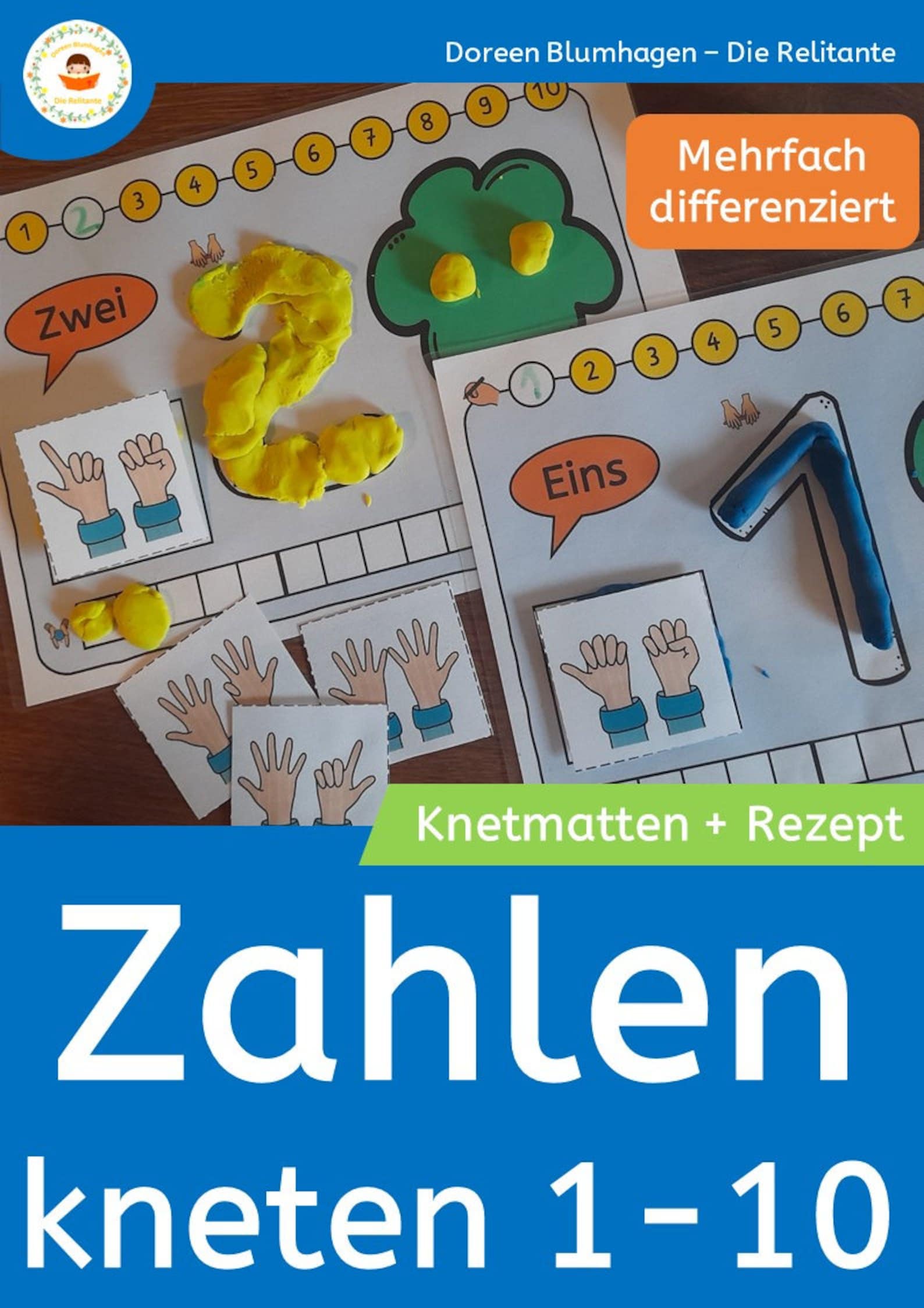 Numbers 1 10 Play Dough Mats Counting / Numerals Within 1 10 for