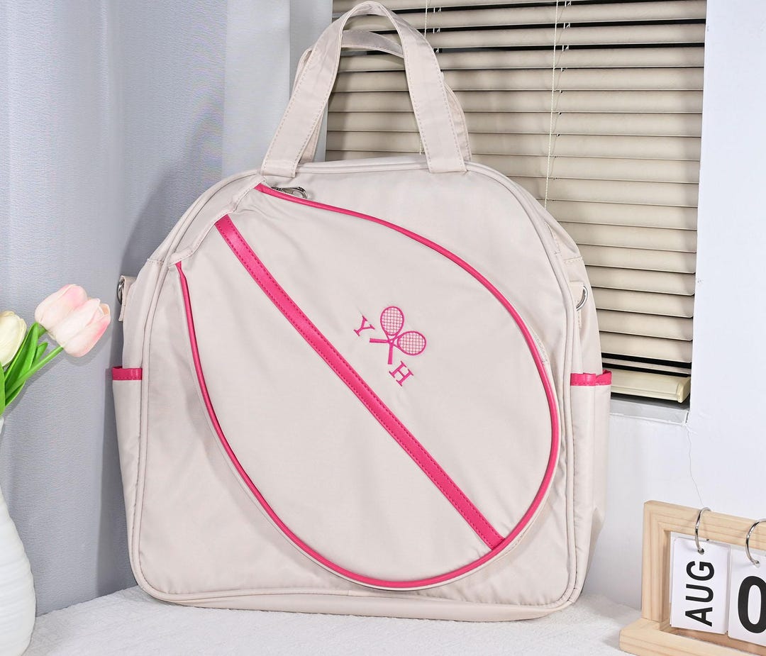 Customized Racket Bag Personalized Tennis Racket Bag, Monogram Sports Travel Duffel, Gift for ...