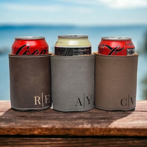 Personalized Can Cooler, Custom Wedding Party Gifts, Custom Groomsmen Gifts, Engraved Can Cooler,  Beer Can Holder, Groomsmen Proposal