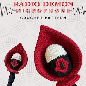 RADIO DEMON MICROPHONE Crochet Pattern