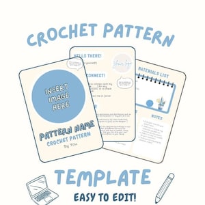 Söt mall för virkmönster