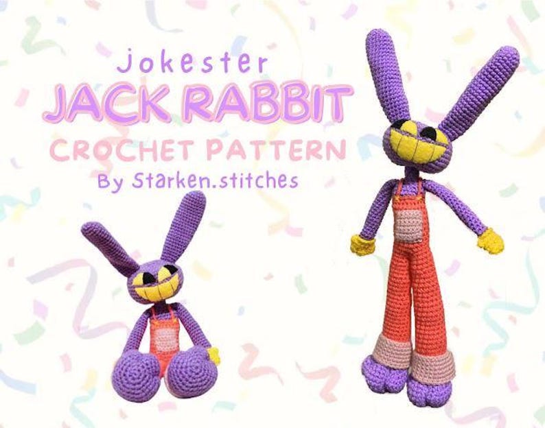 JOKESTER JACK RABBIT Crochet Pattern - Etsy