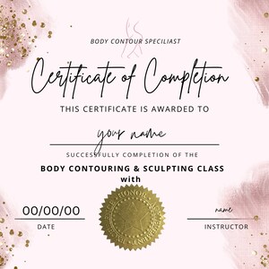 certificate for training