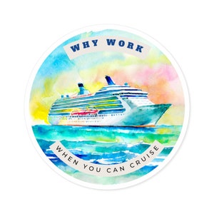 Cruise Sticker - World Travel Stickers Cruise Adventure Stickers Laptop Stickers Aesthetic Stickers Water bottle Stickers Decals