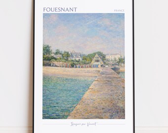 Fouesnant Print - Fouesnant Art - Fouesnant Poster - Fouesnant Painting France poster