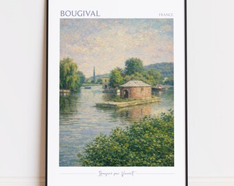 Bougival Print - Bougival Art - Bougival Poster - Bougival Painting France poster