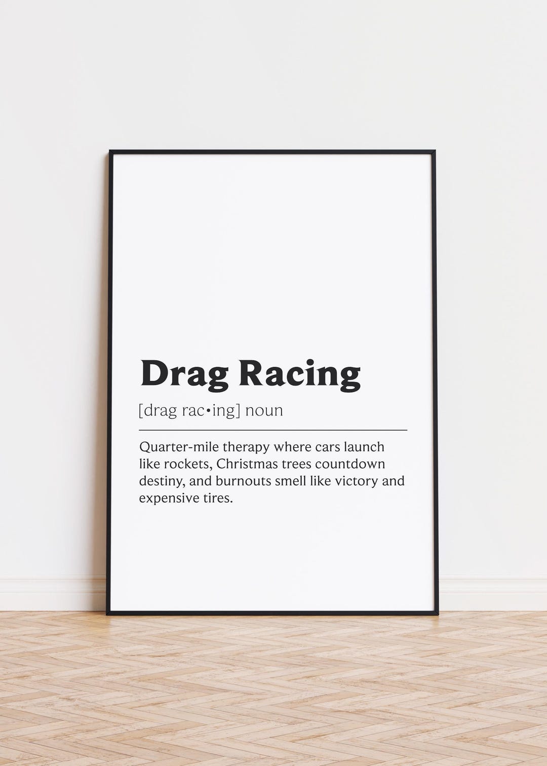 Drag Racing Print - Drag Racing Gift Art - Drag Racing Definition ...