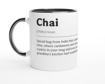 Chai Mug: Cozy Tea Gift (Ceramic, Dishwasher & Microwave Safe)