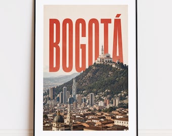 Bogotá print : mountain poster for climbers and mountaineers poster