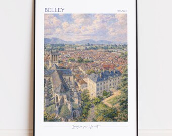Belley Print - Belley Art - Belley Poster - Belley Painting France poster
