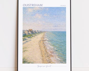 Ouistreham Print - Ouistreham Art - Ouistreham Poster - Ouistreham Painting France poster