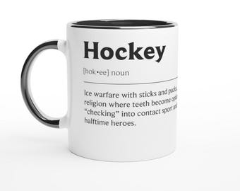 Tazza regalo da hockey: design sportivo spiritoso (ceramica, lavabile in lavastoviglie)