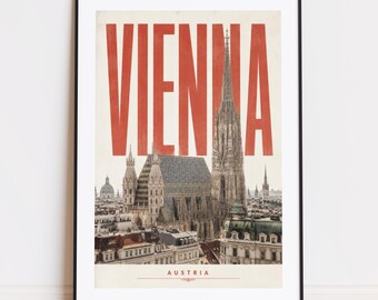 Impresión vienesa: póster de montaña para escaladores y montañeros.