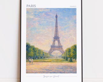 Paris Print - Paris Art - Paris Poster - Paris Painting France poster