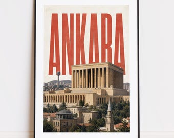 Ankara print : mountain poster for climbers and mountaineers poster