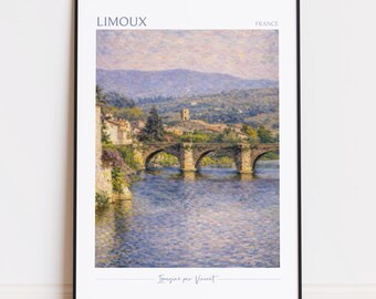 Limoux Print - Limoux Art - Limoux Poster - Limoux Painting France poster