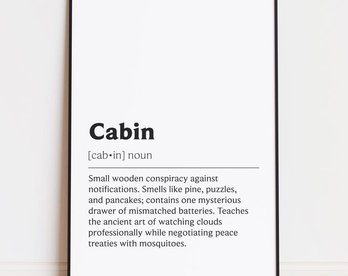 The Cabin, the Cabin Print, the Cabin Definition, the Cabin Wall Art ...