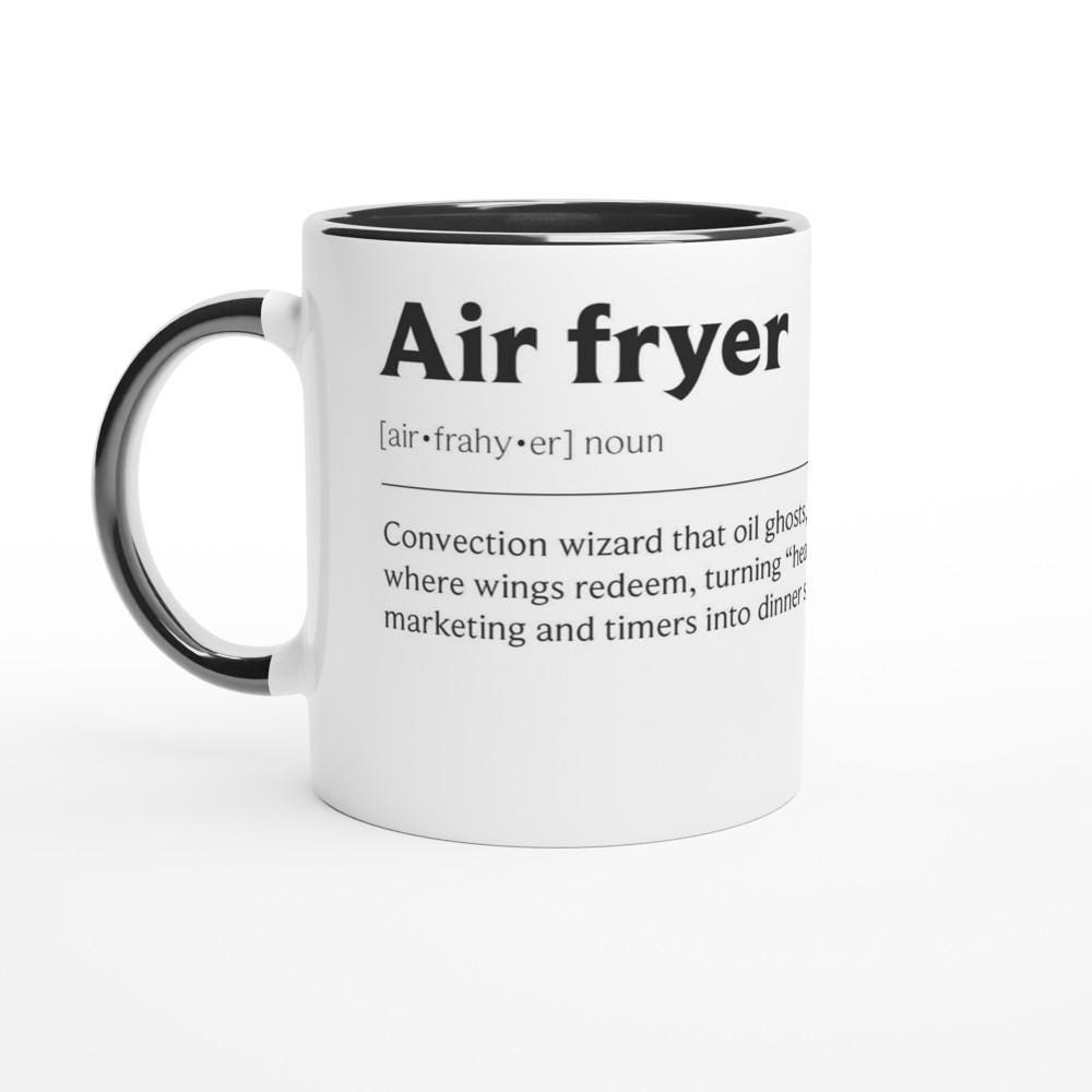 Tazza per friggitrice ad aria - Tazza regalo per friggitrice ad aria - Tazza regalo per friggitrice ad aria