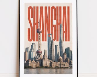 Shanghai print : mountain poster for climbers and mountaineers poster