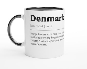 Denmark Ceramic Mug, Funny Definition Print (11oz, Dishwasher Safe)