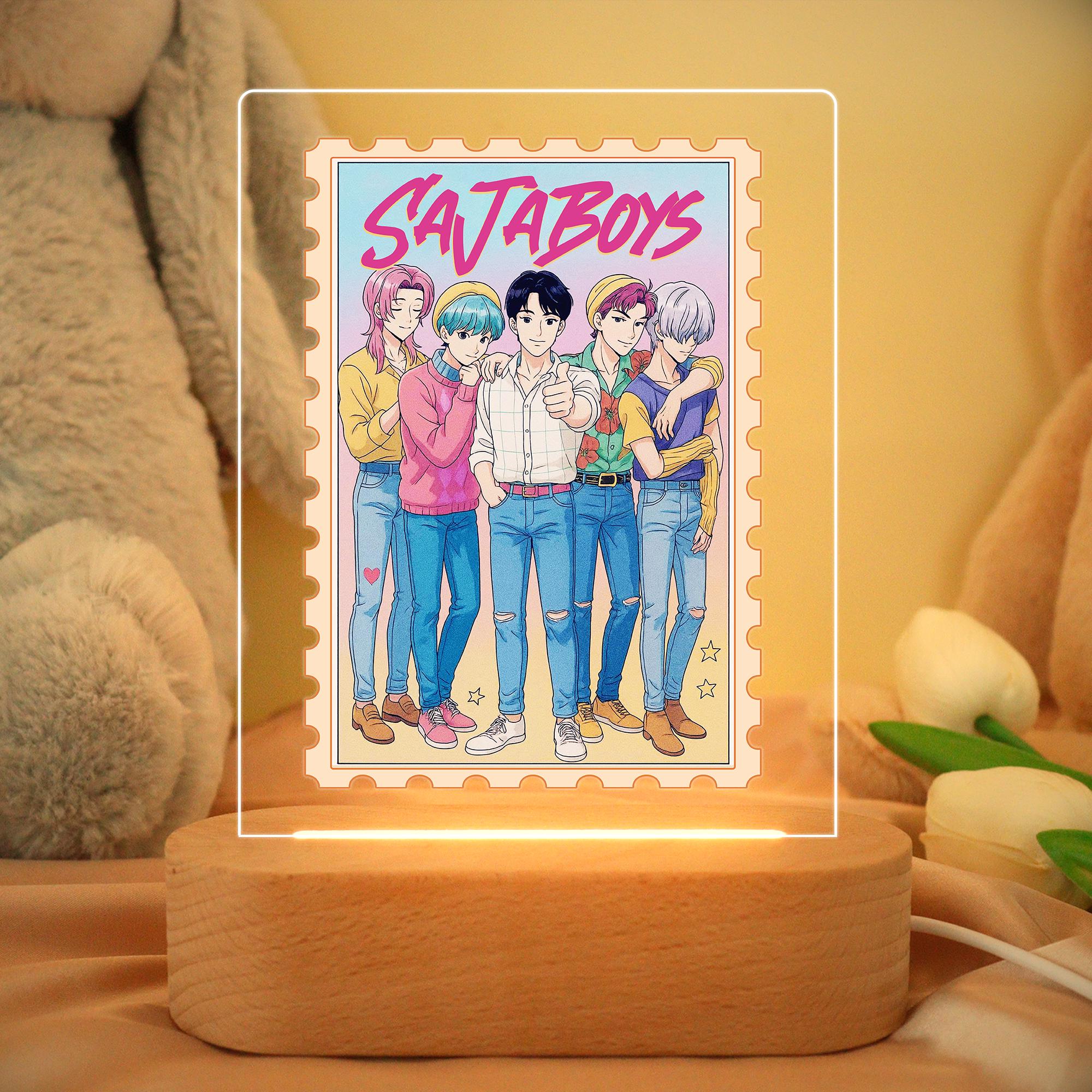 k-pop グッズ Kpop Hunters Night Light,kpop Demon LED Lamp,kpop Hunters Fan Art