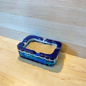 Resin Ashtray, Handmade Scrap Resin Ashtray