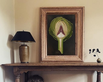 Artichoke String Art - Artichoke Painting, Unique Kitchen Gifts,