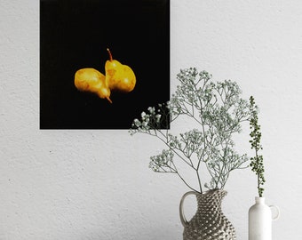 Pears Fruit Still Life Kitchen Wall Art Canvas Print