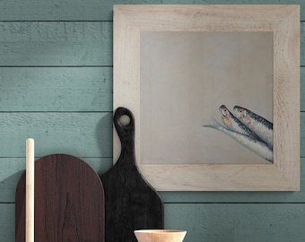 Sardines Print on Canvas - Kitchen or Dining Room Wall Art