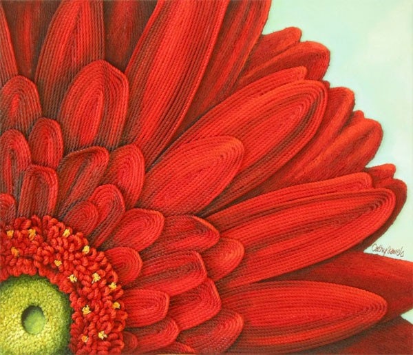 Gerbera Daisy Painting String Art 3d Flower Original India - Gerbera Daisy Canvas Wall Art Gerbera Daisy Painting String Art 3d Flower Original India - Gerbera Daisy Canvas Wall Art
