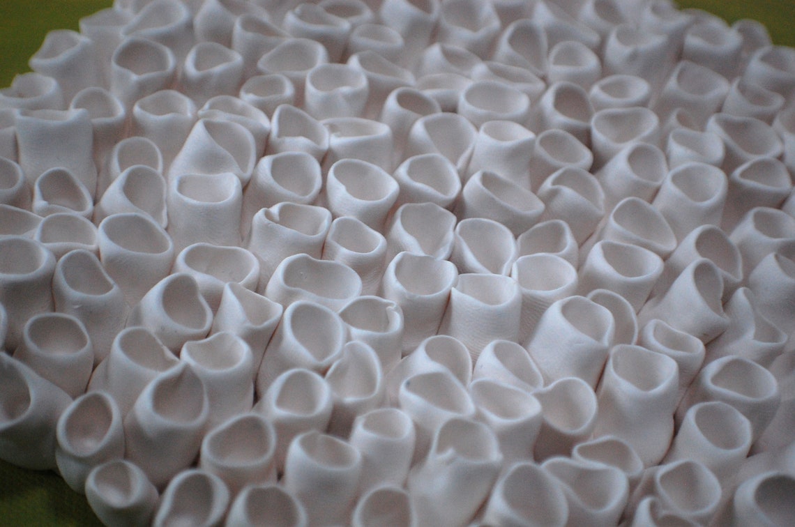 Coral Wall Sculpture Nautical Ocean Inspired White Clay Wall Etsy