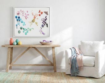 Coral Reef Wall Sculpture in Pastel Colors - Nautical Ocean Sealife Wall Art