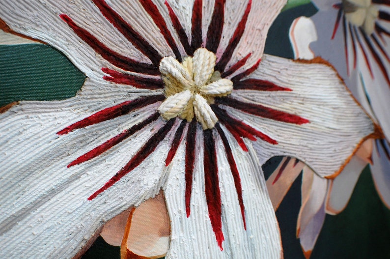 Kola Nut Flower Painting  Eco Environmental Art Endangered image 3