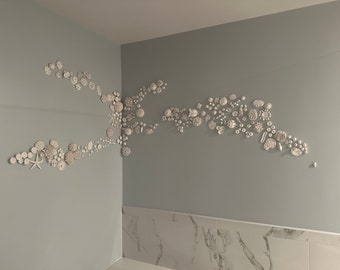 3D Coral Wall Installation - Create your Own Coral Reef Wall Sculpture Nautical Ocean Wall Art