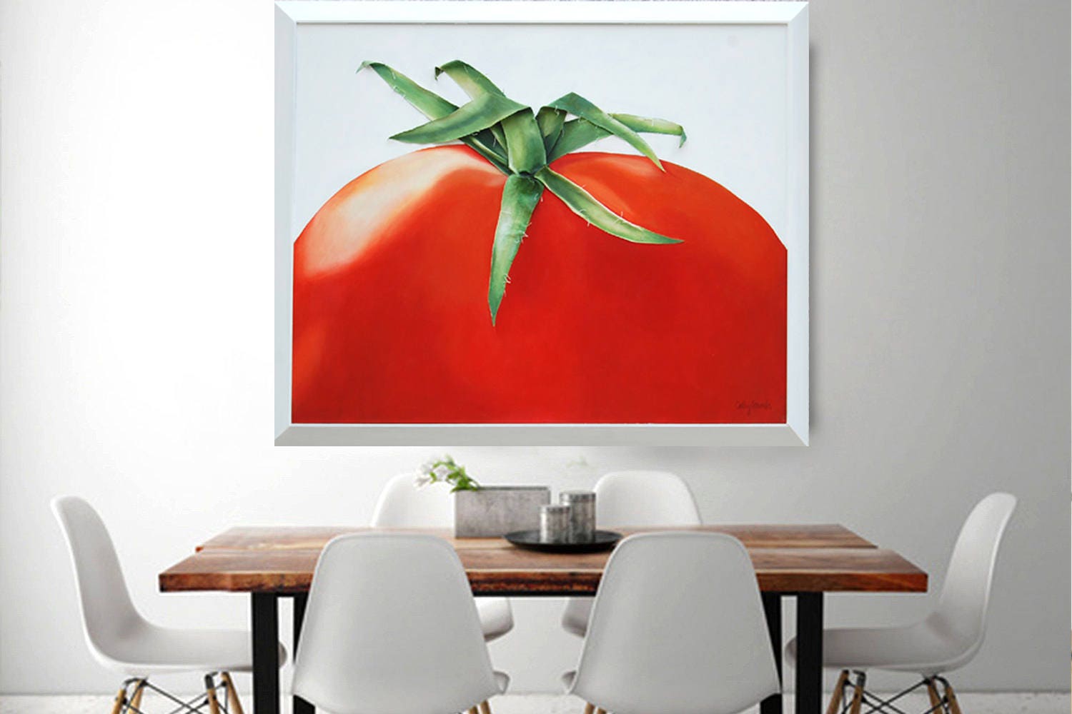 Tomato Painting Large Abstract Canvas Wall Art 3D Wall Art