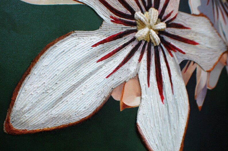 Kola Nut Flower Painting  Eco Environmental Art Endangered image 4