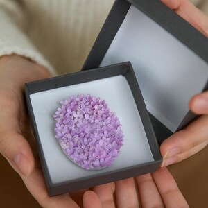 Romantic Lilac Flower Sculpture: Pink Floral Wall Art Cottagecore Home Decor - Limited Edition image 9